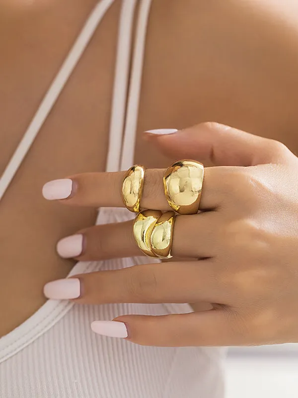 Adjustable Geometric Rings Accessories