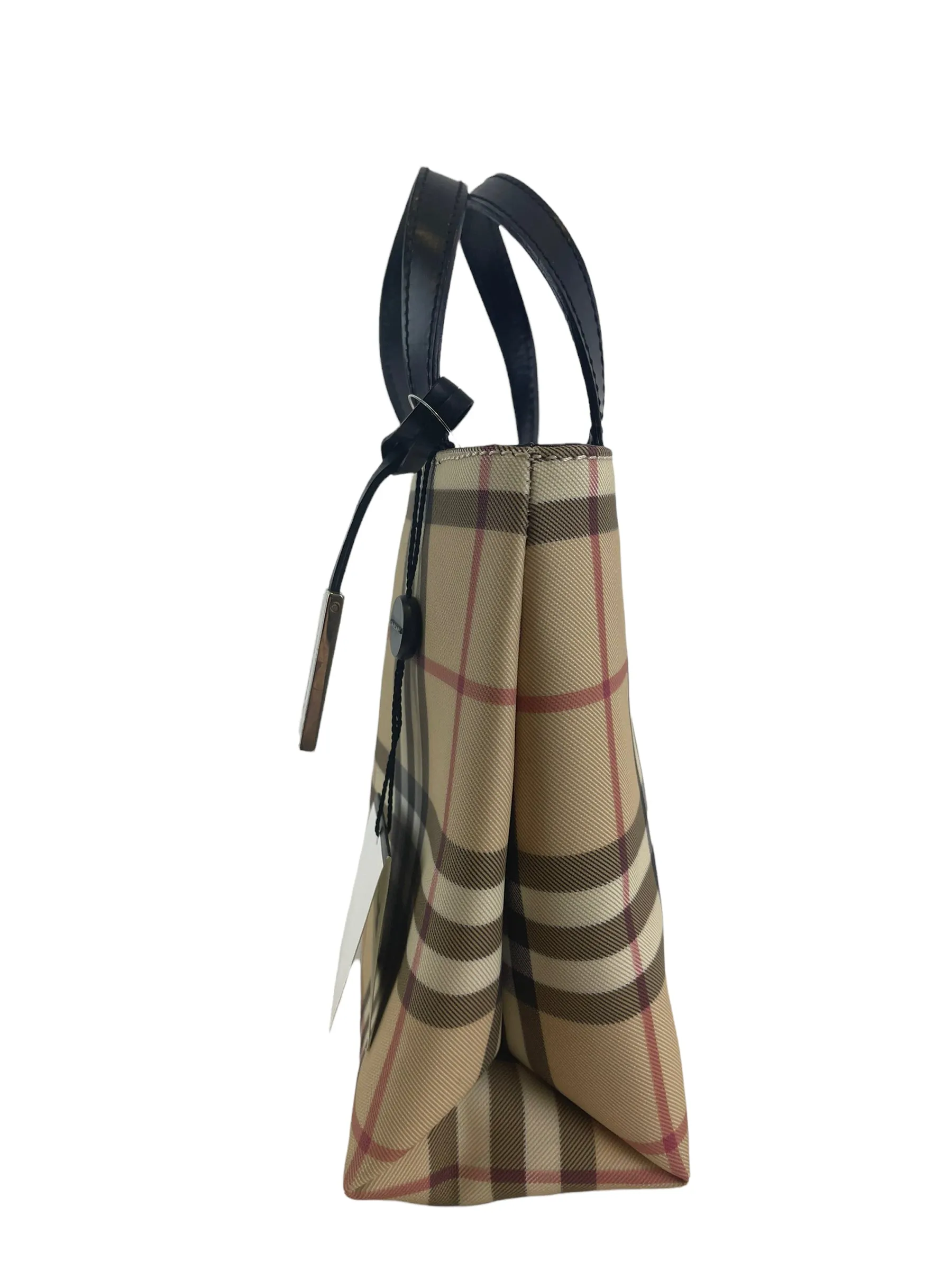 Burberry Checked Canvas Medium Tote