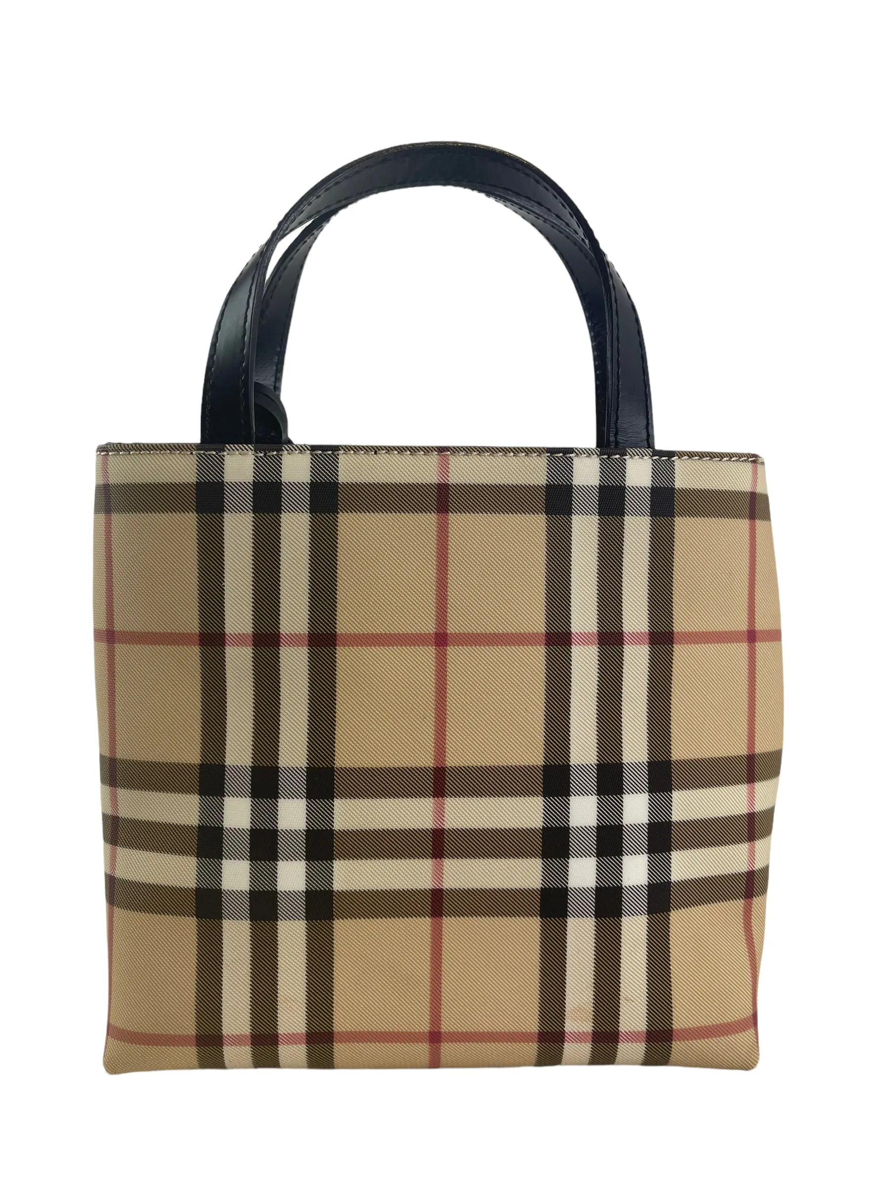 Burberry Checked Canvas Medium Tote