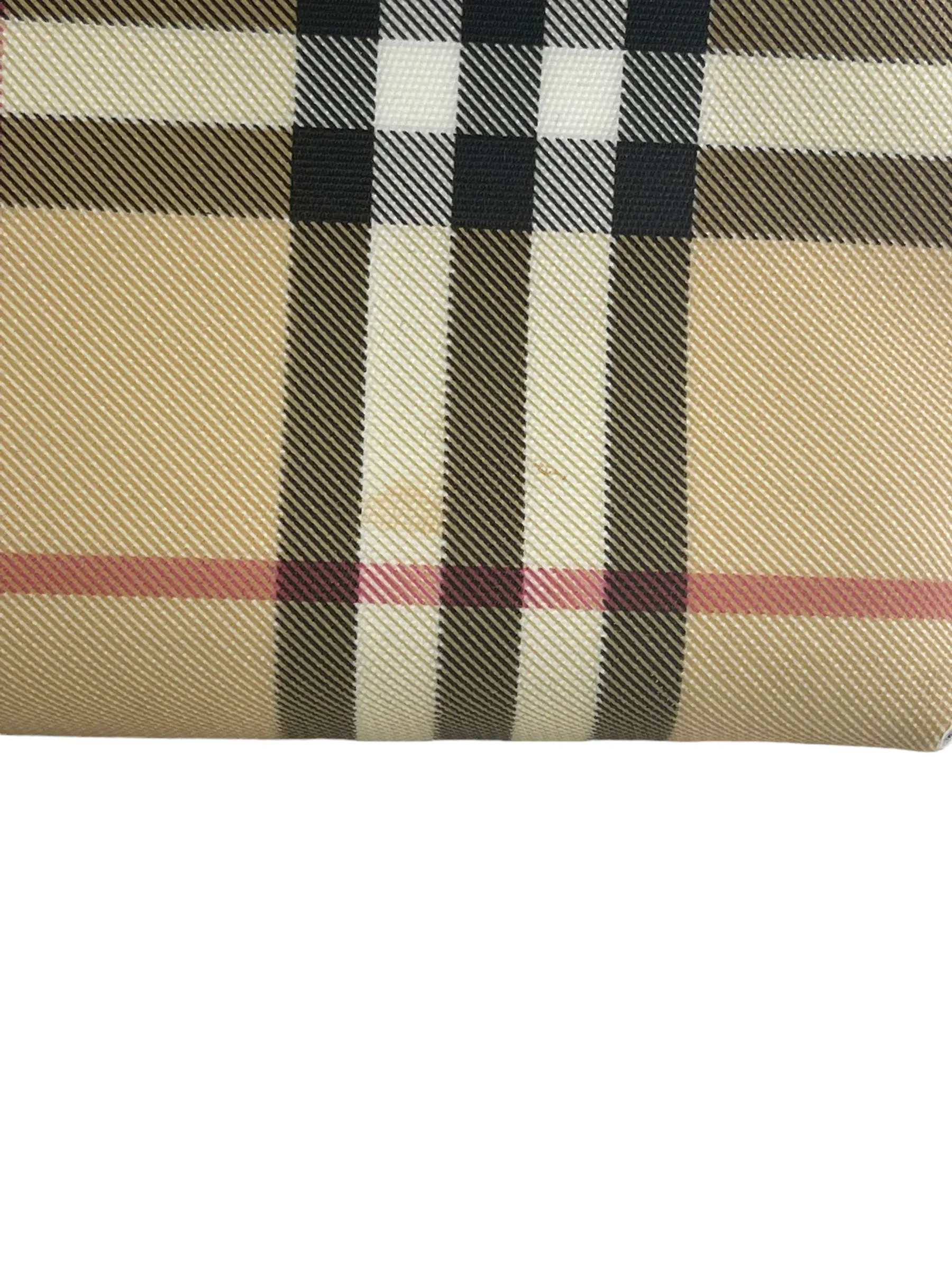 Burberry Checked Canvas Medium Tote