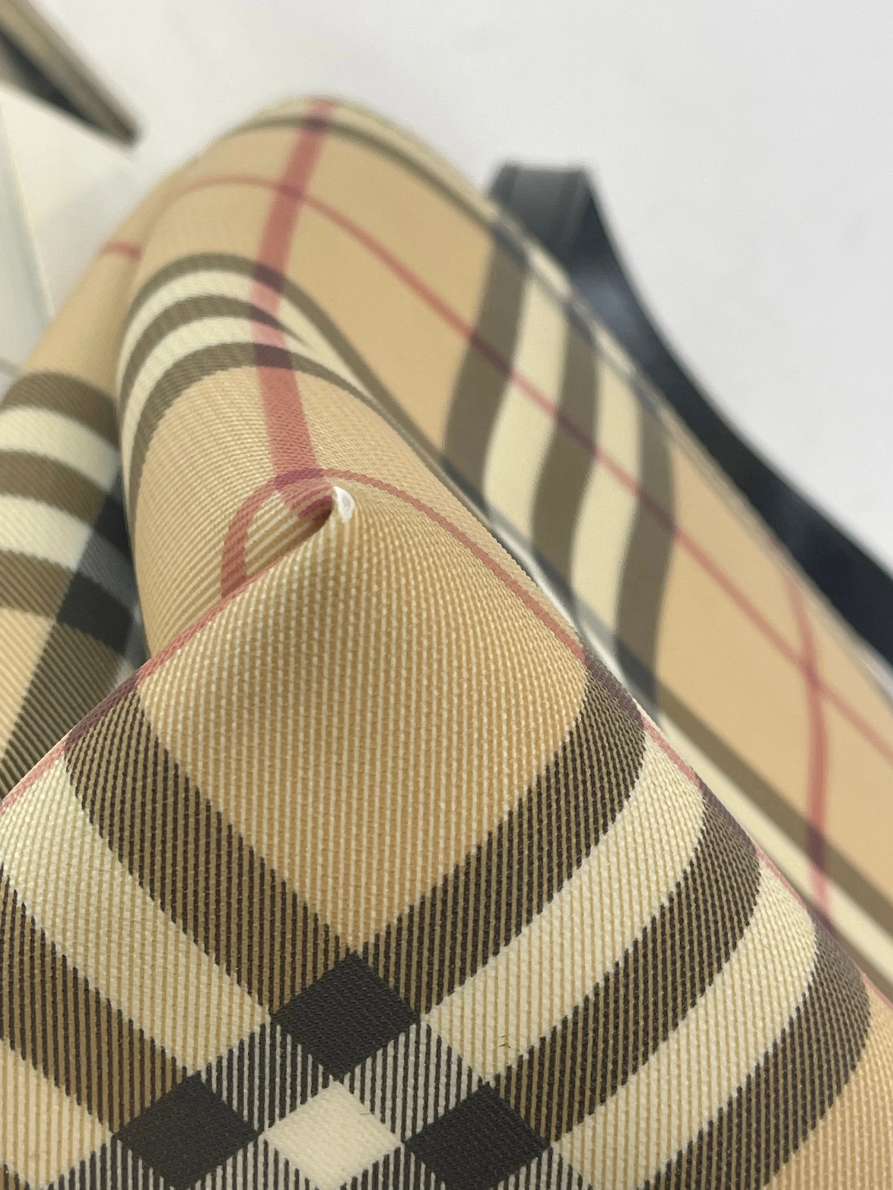 Burberry Checked Canvas Medium Tote