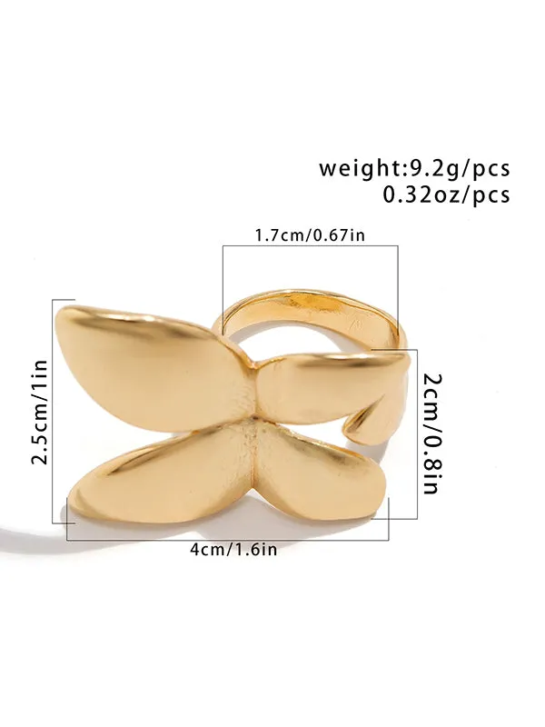 Butterfly Shape Geometric Rings Accessories