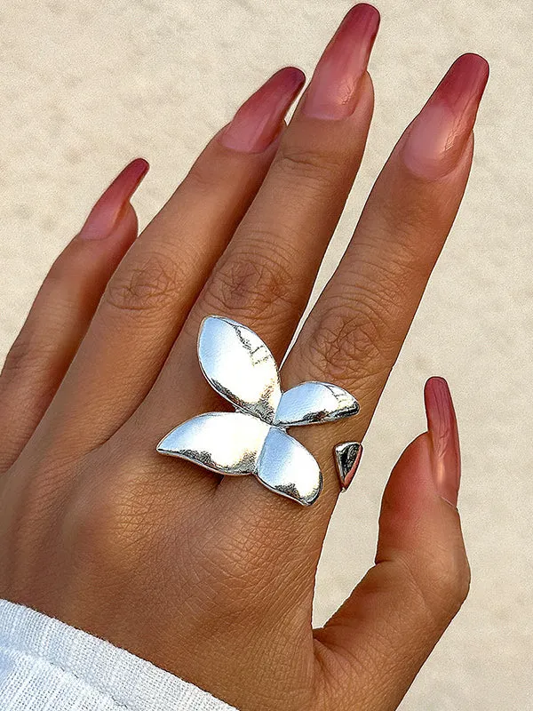 Butterfly Shape Geometric Rings Accessories