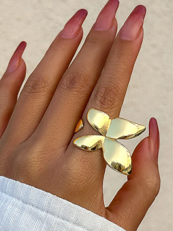 Butterfly Shape Geometric Rings Accessories