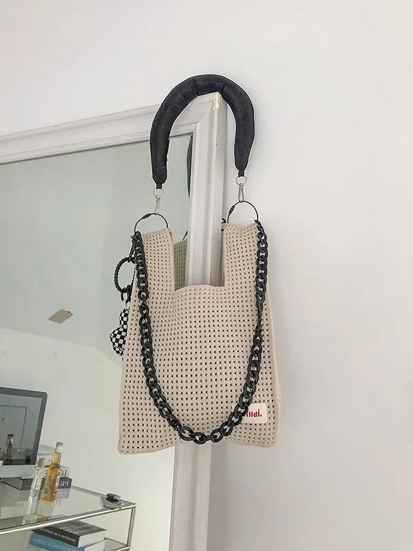 Chains Hollow Woven Shoulder Bags Handbags