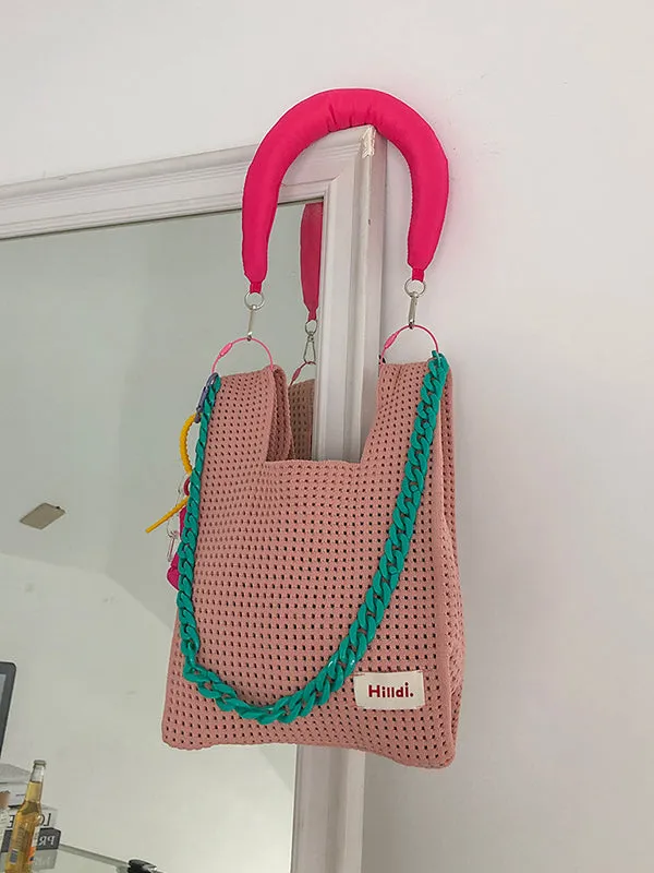 Chains Hollow Woven Shoulder Bags Handbags