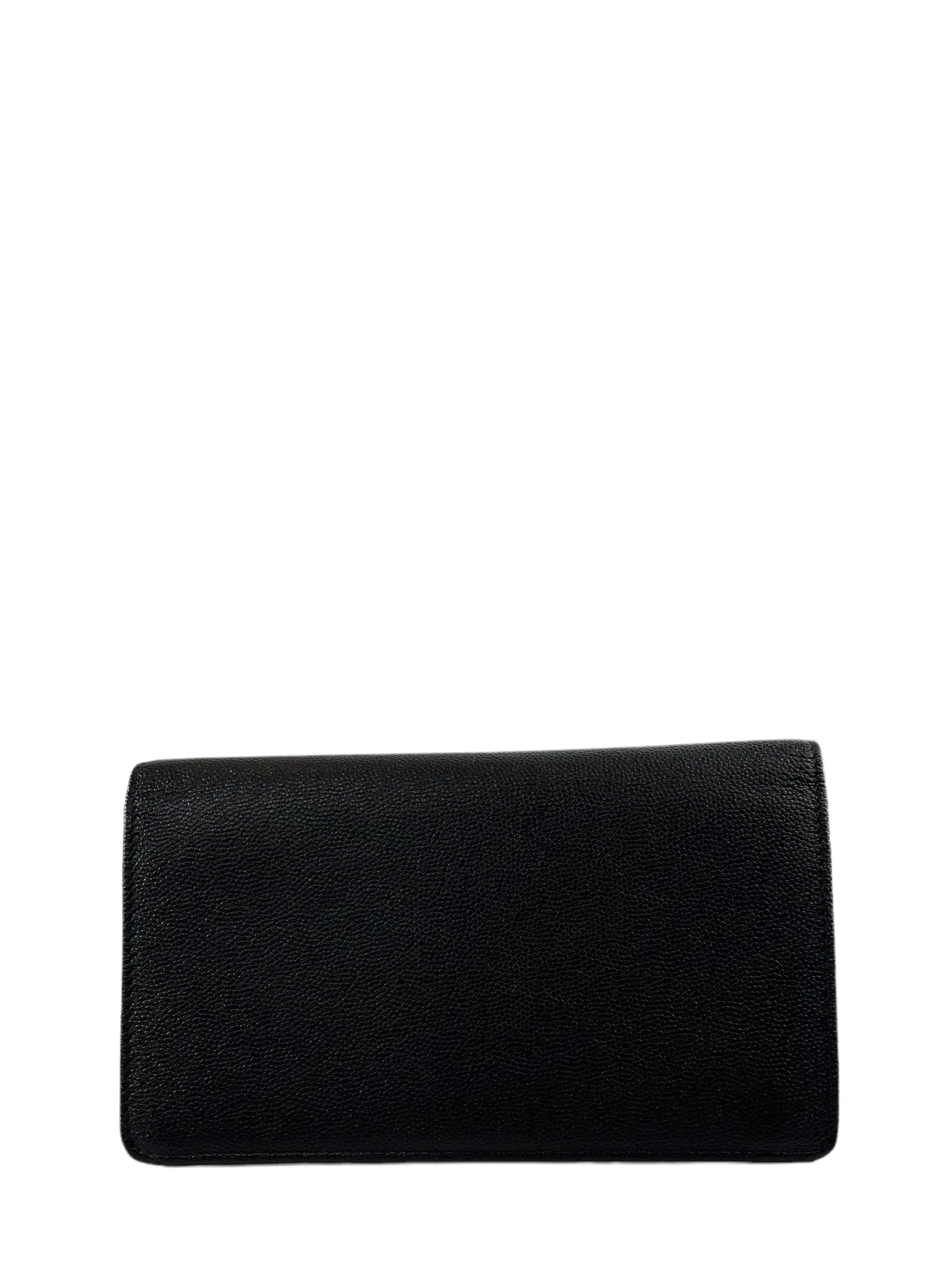 Chanel Black Caviar Leather Bifold Wallet