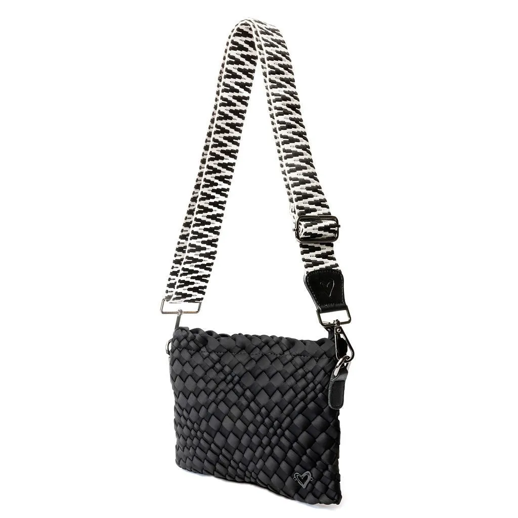 Charlotte Woven Crossbody - Black Onyx