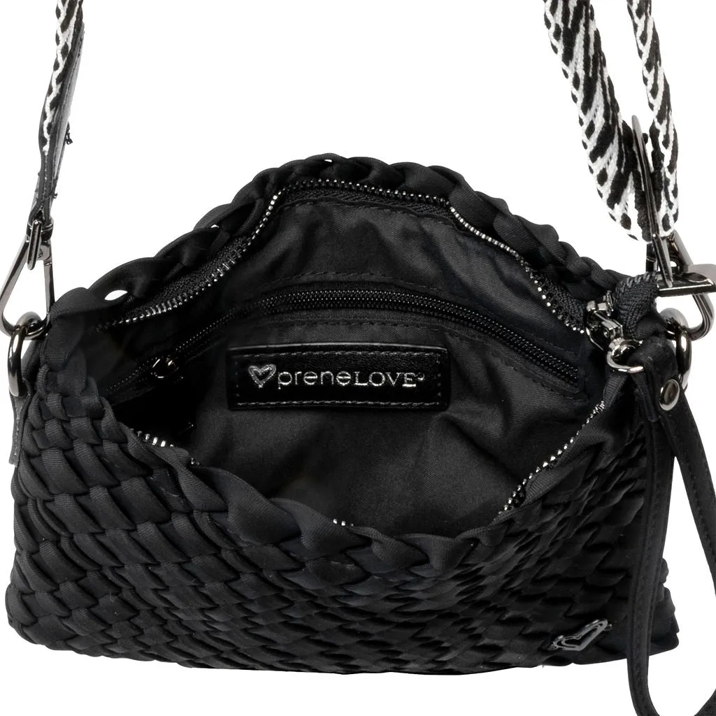 Charlotte Woven Crossbody - Black Onyx