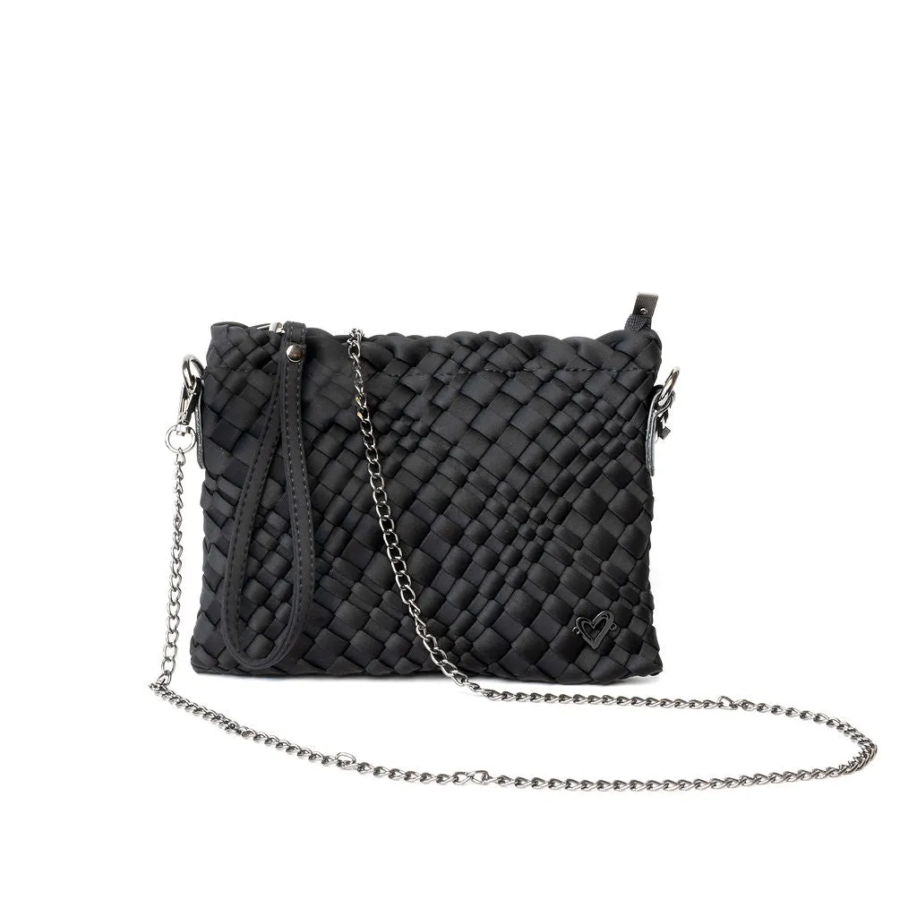 Charlotte Woven Crossbody - Black Onyx