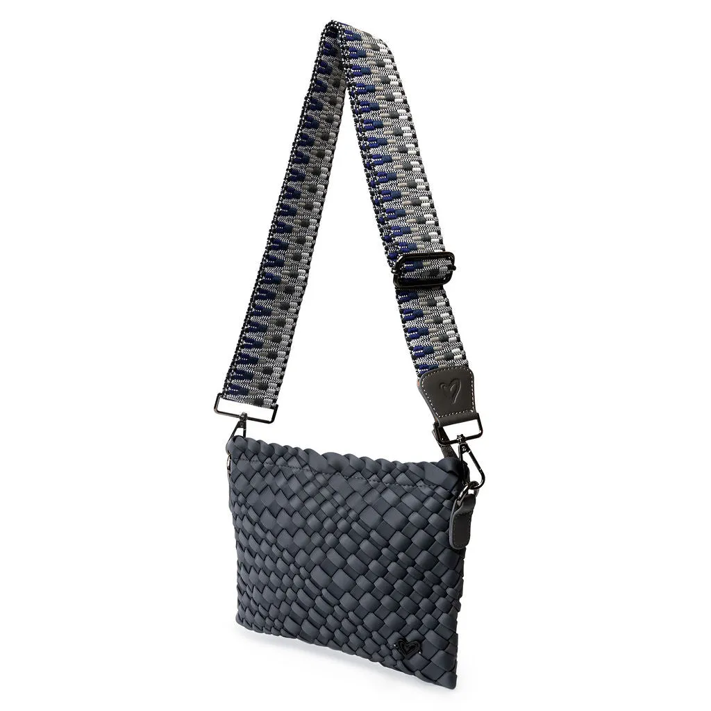 Charlotte Woven Crossbody - Charcoal