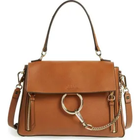 Chloé Faye Medium Brown Leather Shoulder Bag