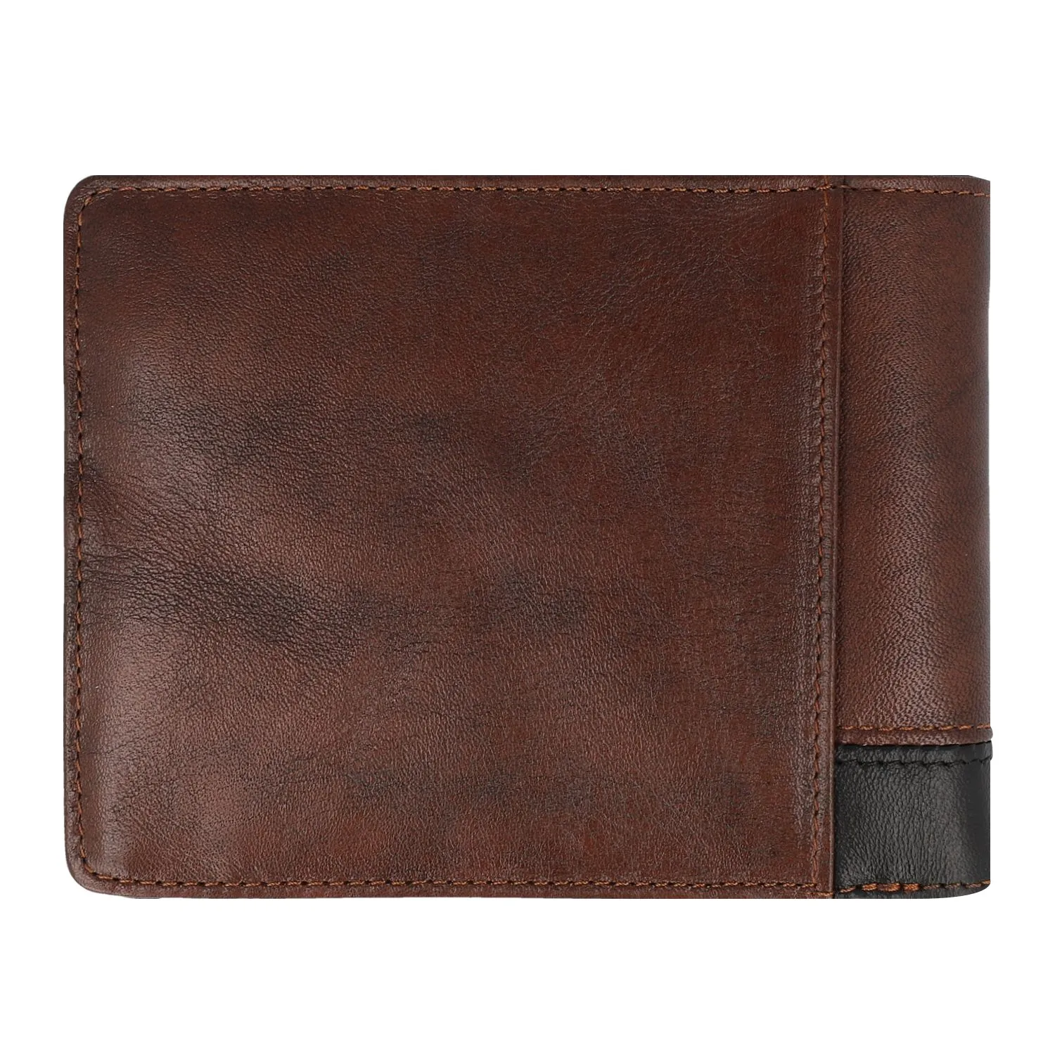 Crossing Antique Bi-fold Leather Wallet With Coin Pouch - Timber