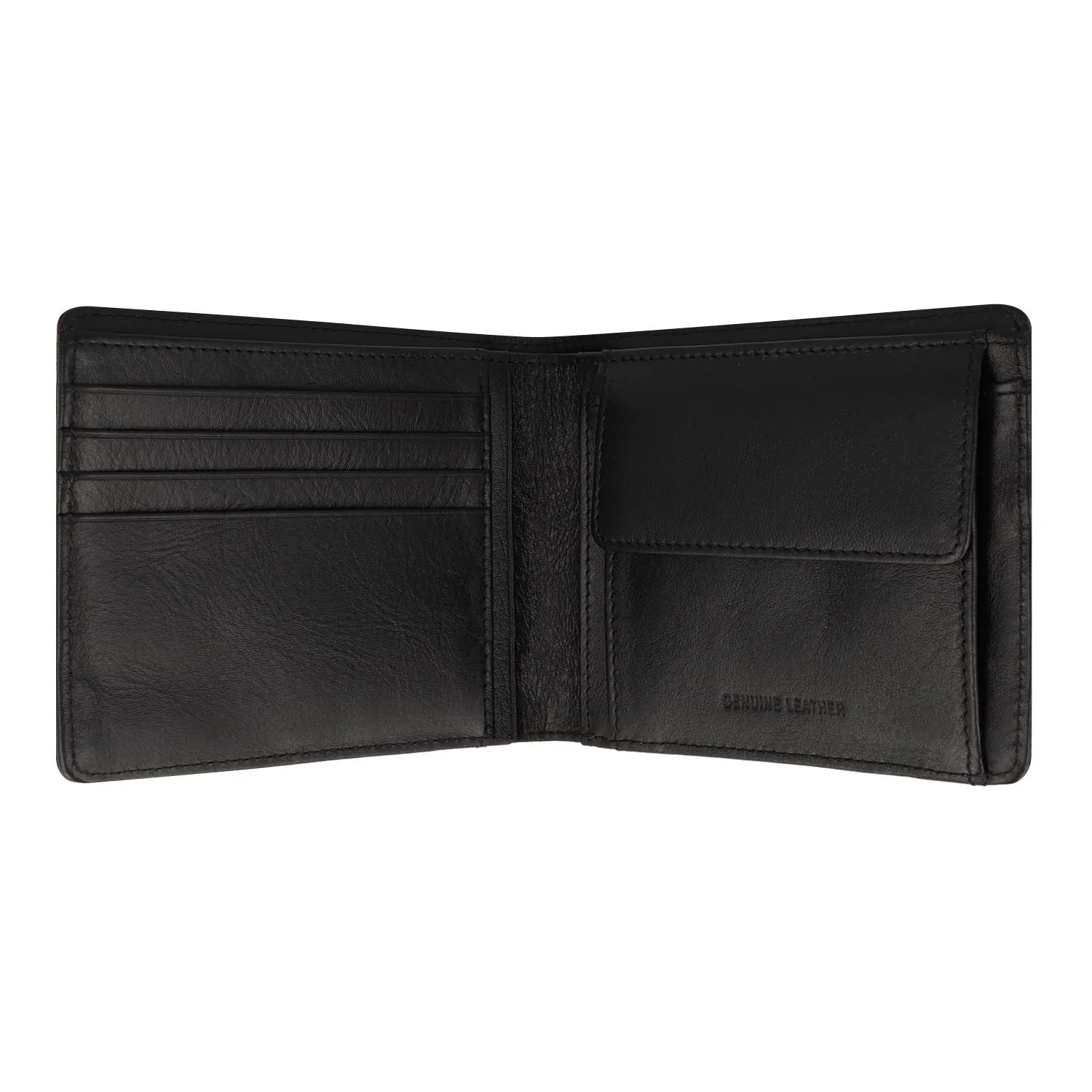 Crossing Antique Bi-fold Leather Wallet With Coin Pouch - Timber