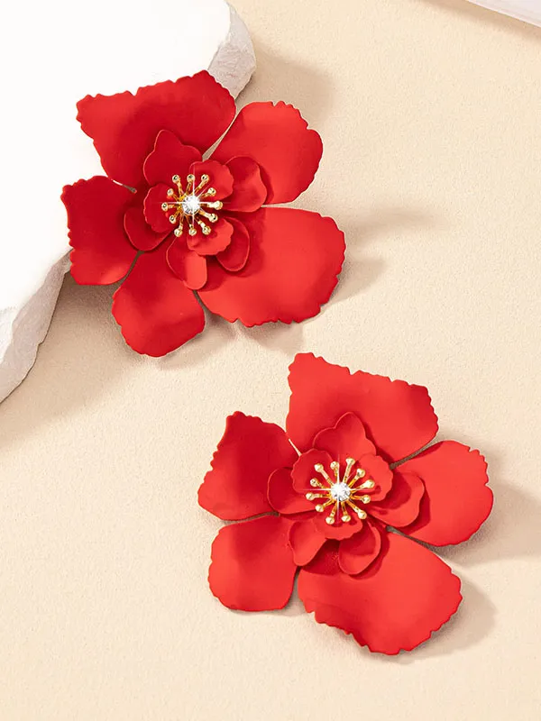 Flower Shape Earrings Accessories