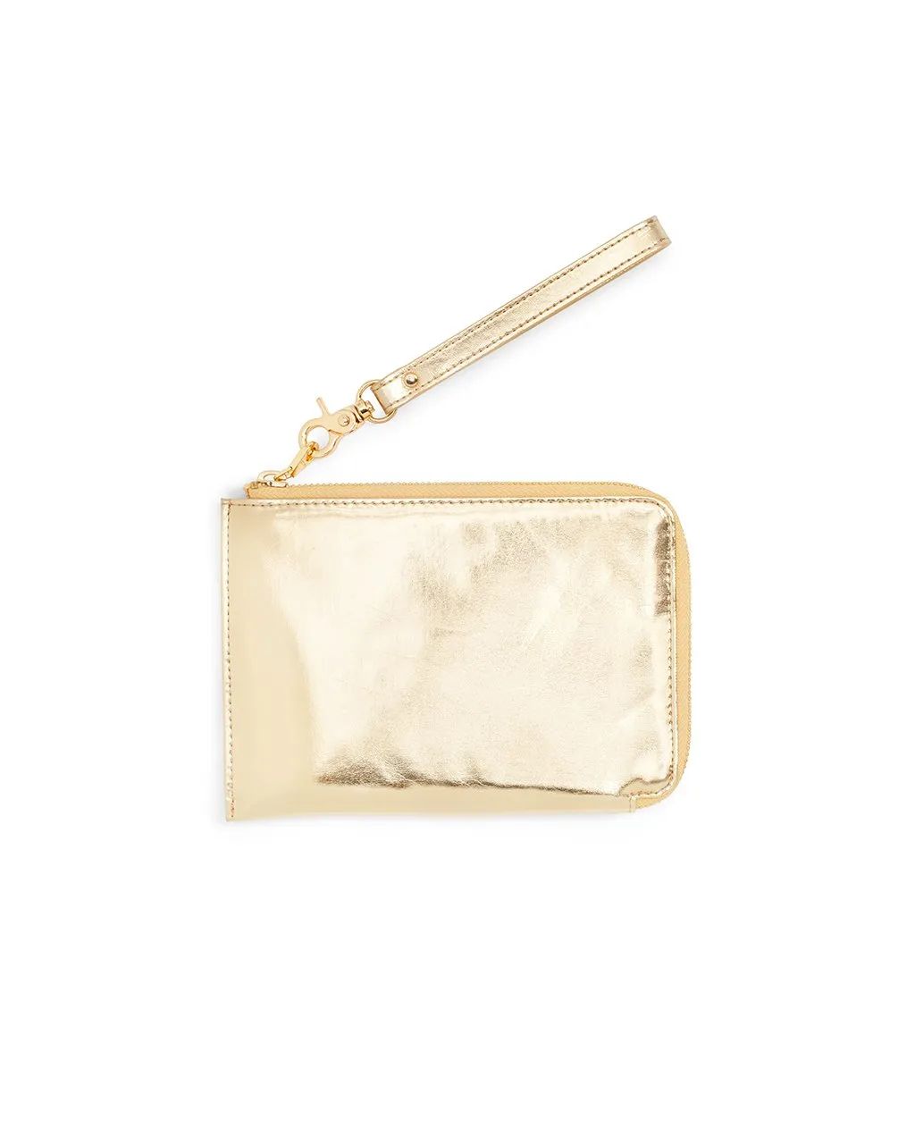 Getaway Travel Clutch - Metallic Gold