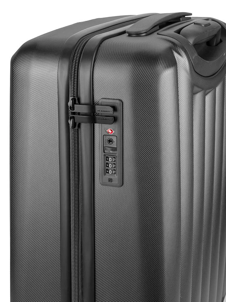 Jo Borkett Gatsby 4-Wheel Trolley Carry-On | Charcoal