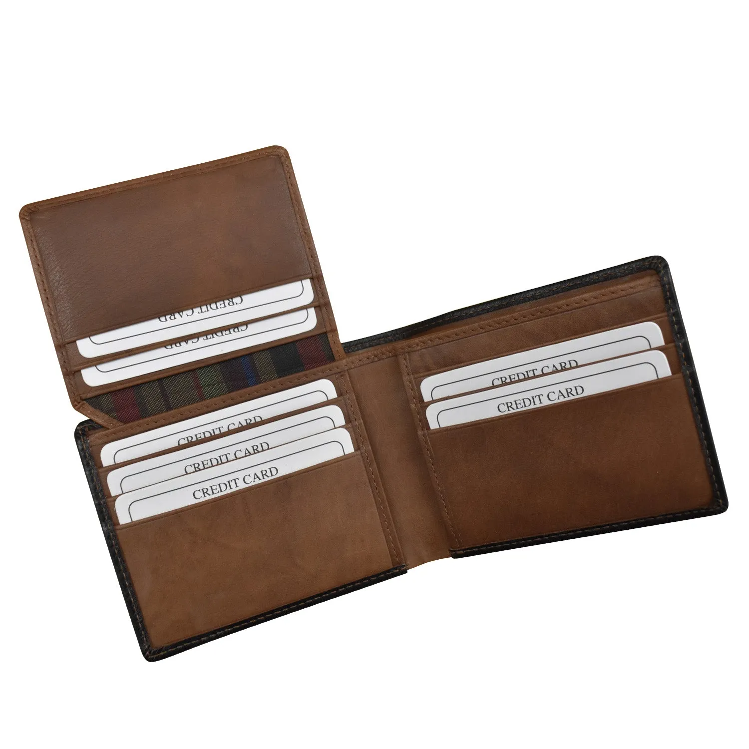 Men's Bifold Wallet with Left Flip