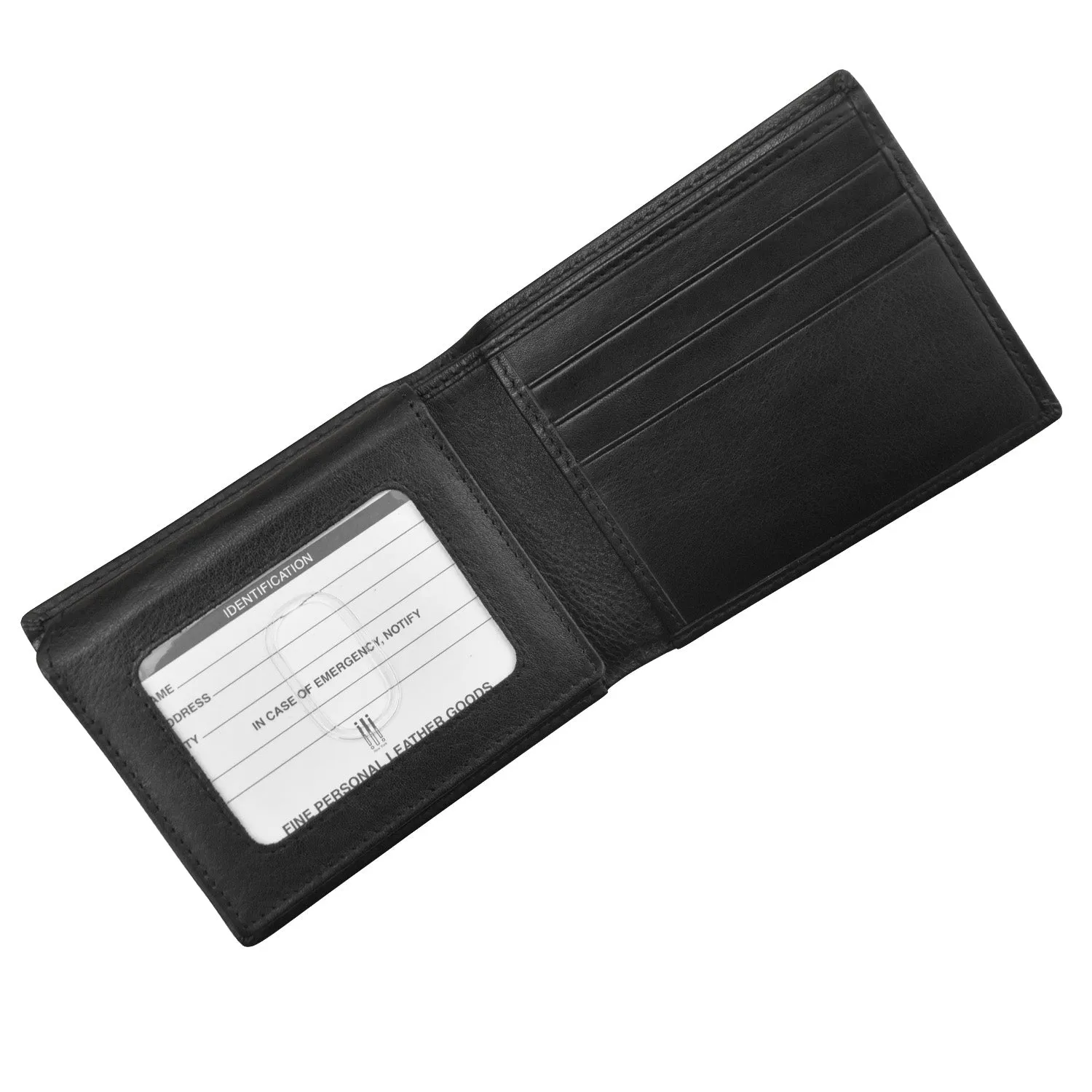 Men's Bifold Wallet with Left Flip