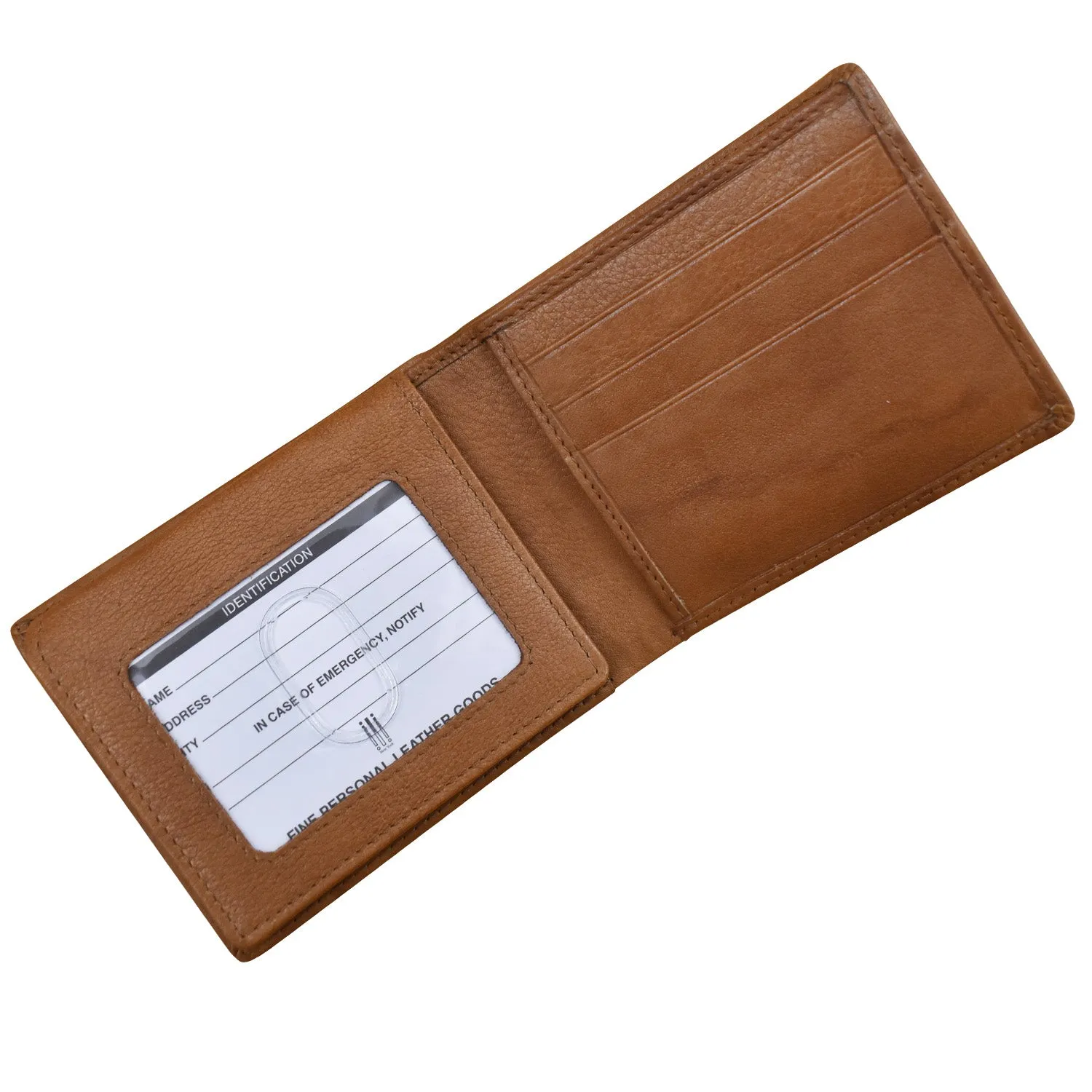 Men's Bifold Wallet with Left Flip