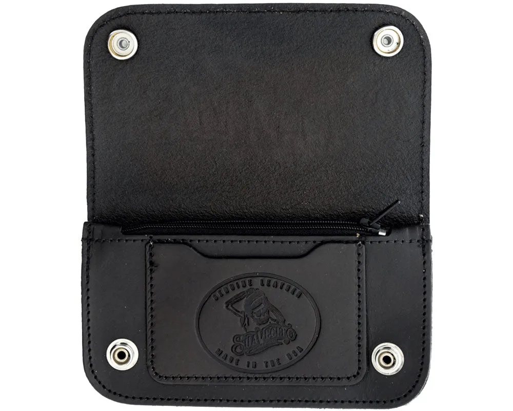 OG Script Chained Biker Wallet - Black