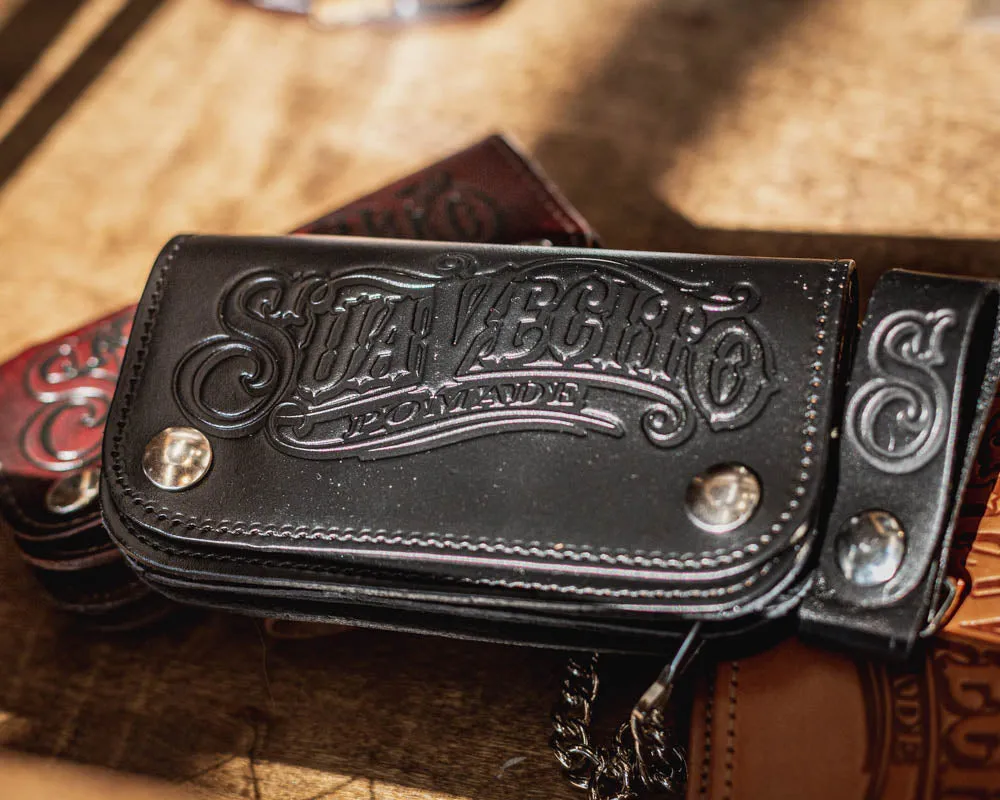 OG Script Chained Biker Wallet - Black