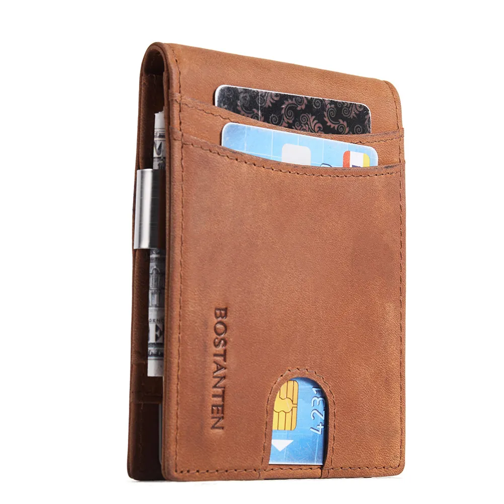 Rozenn RFID-blocking Leather Bifold Wallet for Men