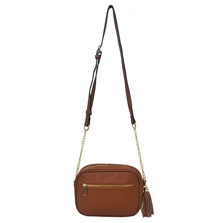 SALE! Light Brown Chic Faux Leather NGIL Crossbody Bag