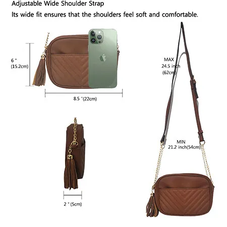 SALE! Light Brown Chic Faux Leather NGIL Crossbody Bag