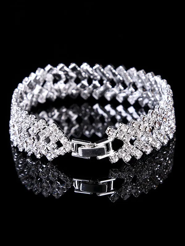 Statement Party Alloy Rhinestone Bracelet Accessories