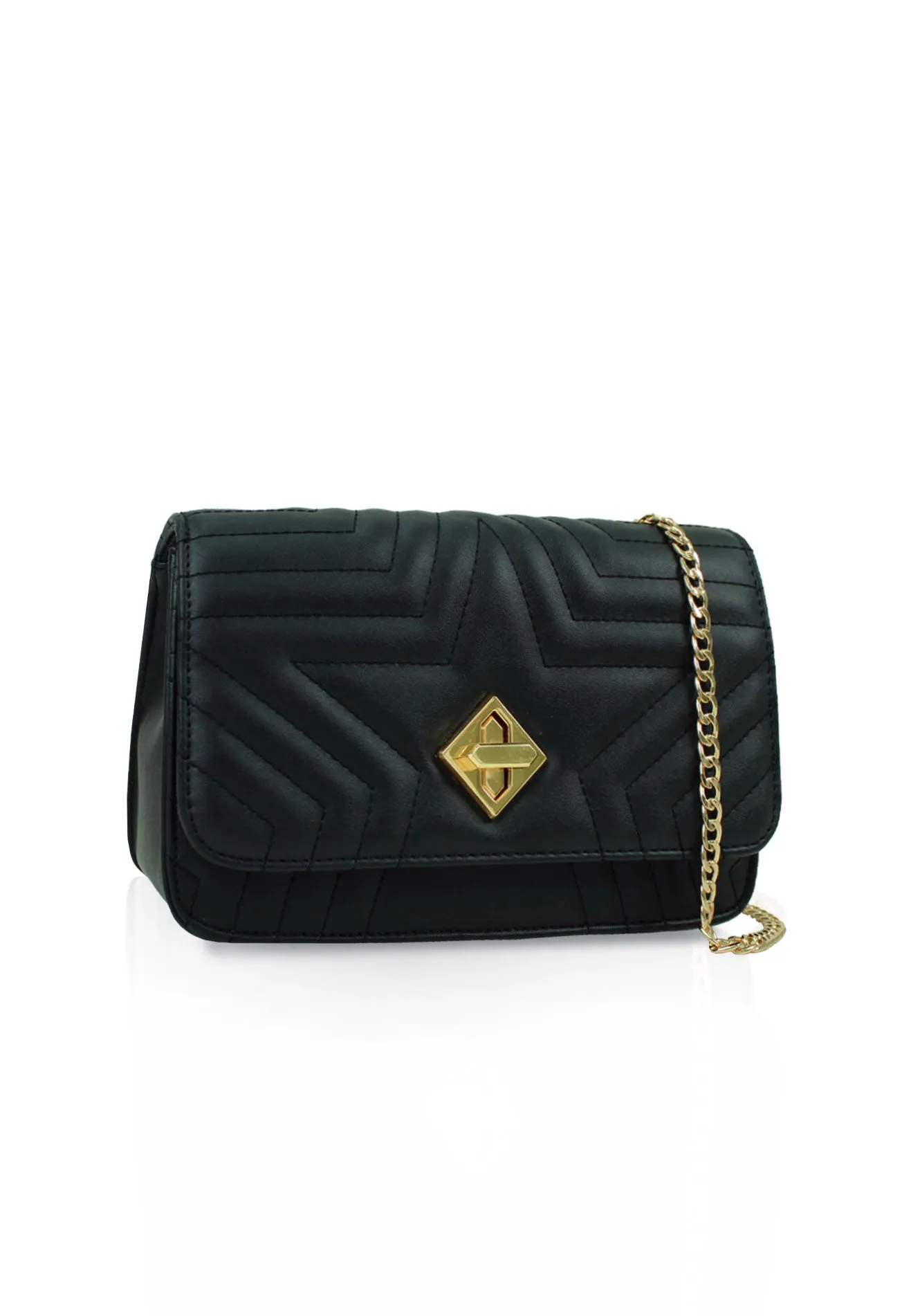 VOIR Starlight Quilted Chain Sling Bag