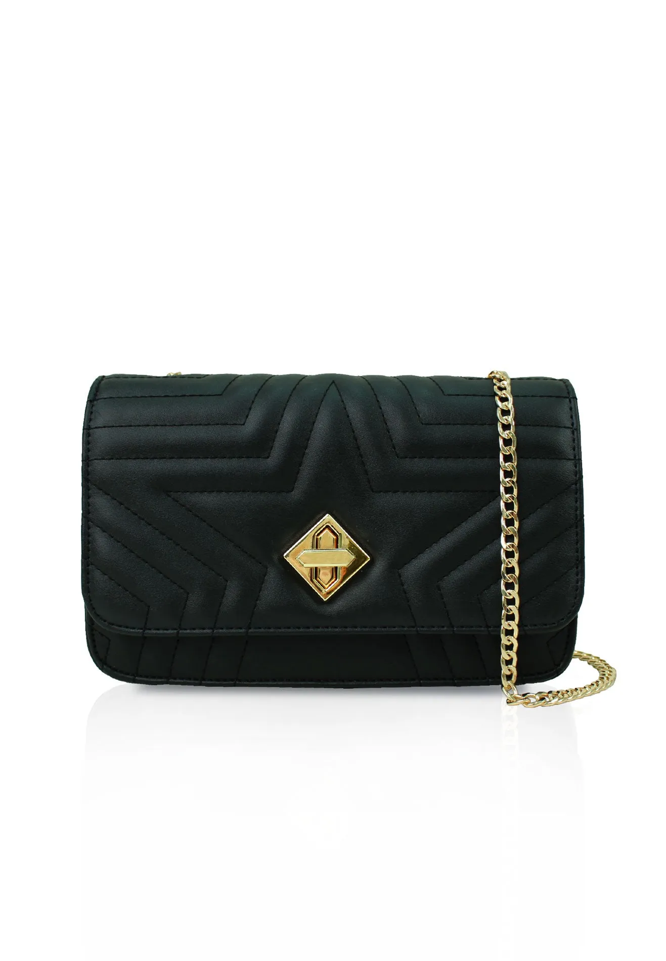 VOIR Starlight Quilted Chain Sling Bag