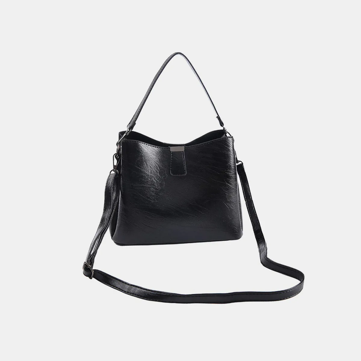 Zenana Vegan Leather Bucket Shoulder Bag